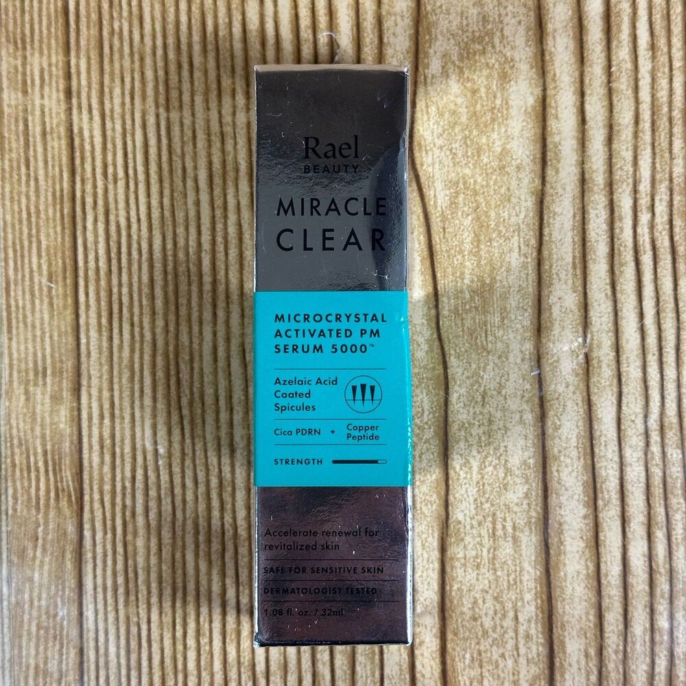 Rael Beauty Miracle Clear Microcrystal Activated PM Serum 5000 NEW IN SEALED BOX